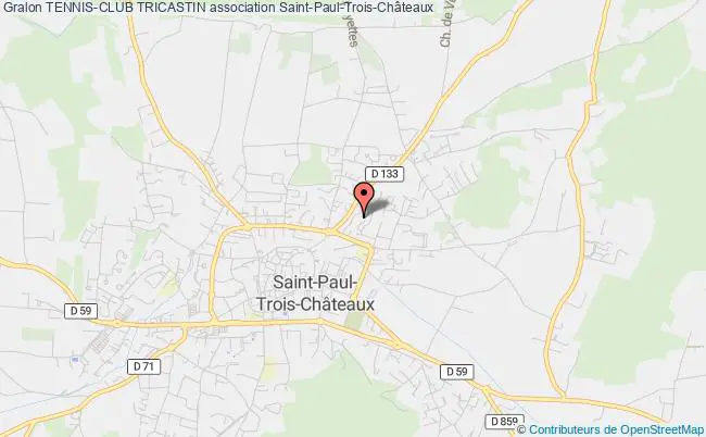 plan association Tennis-club Tricastin Saint-Paul-Trois-Châteaux