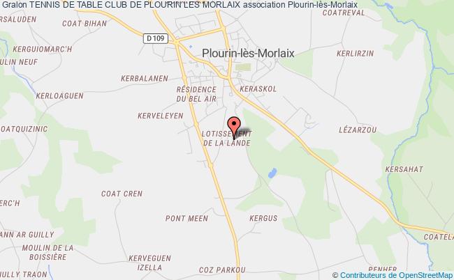 plan association Tennis De Table Club De Plourin Les Morlaix Plourin-lès-Morlaix