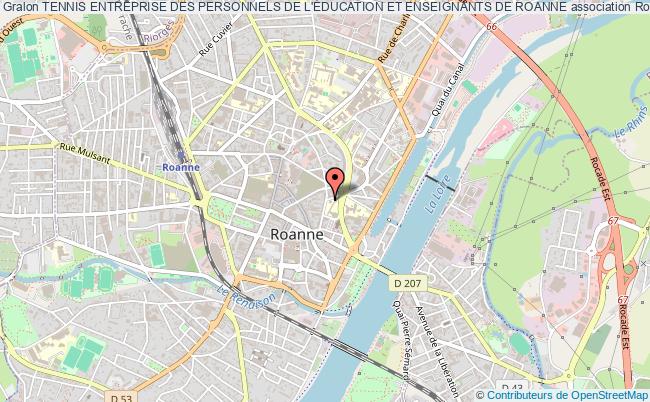 TENNIS ENTREPRISE DES PERSONNELS DE L'ÉDUCATION ET ENSEIGNANTS DE ROANNE