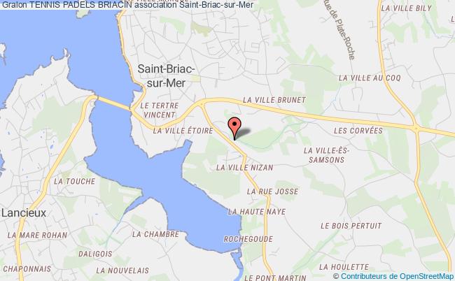 plan association Tennis Padels Briacin Saint-Briac-sur-Mer