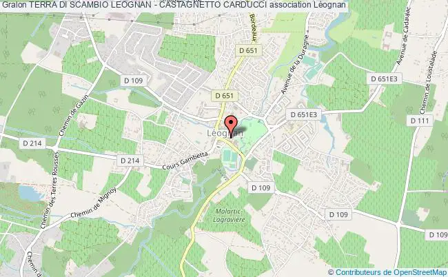 plan association Terra Di Scambio Leognan - Castagnetto Carducci Léognan