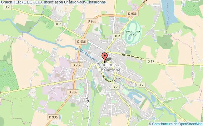 plan association Terre De Jeux Châtillon-sur-Chalaronne
