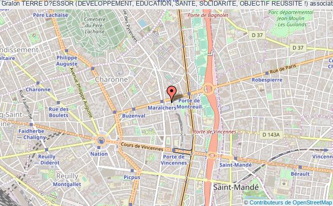 plan association Terre D?essor (developpement, Education, Sante, Solidarite, Objectif Reussite !) Paris