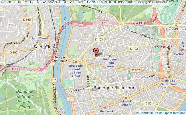 plan association Terre Mere -renaissance De La Femme Sans Frontiere Boulogne-Billancourt