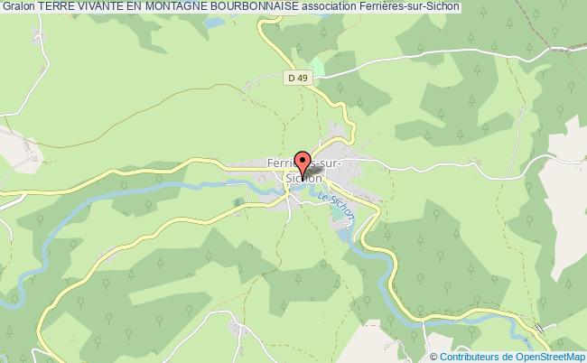 plan association Terre Vivante En Montagne Bourbonnaise Ferrières-sur-Sichon