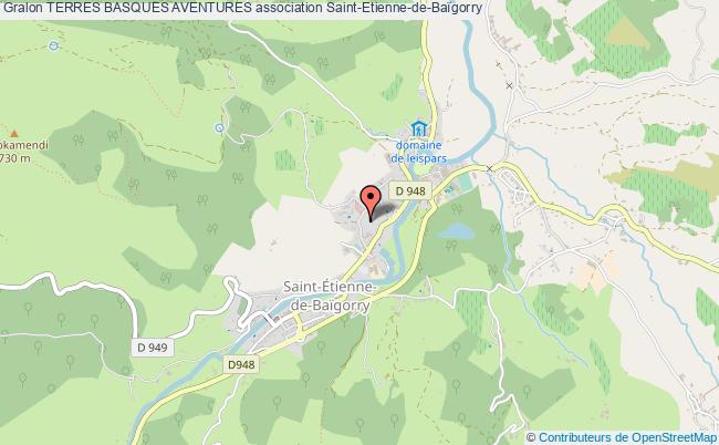 plan association Terres Basques Aventures Saint-Étienne-de-Baïgorry