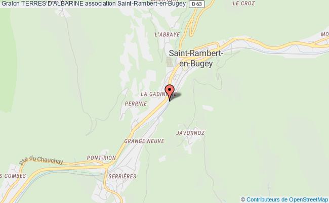 plan association Terres D'albarine Saint-Rambert-en-Bugey