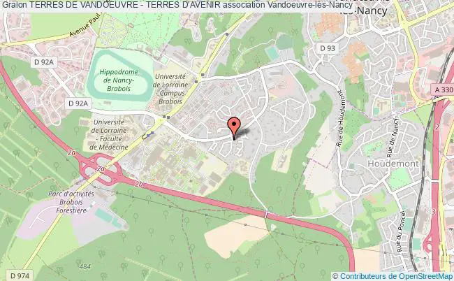 plan association Terres De Vandoeuvre - Terres D'avenir Vandoeuvre-lès-Nancy