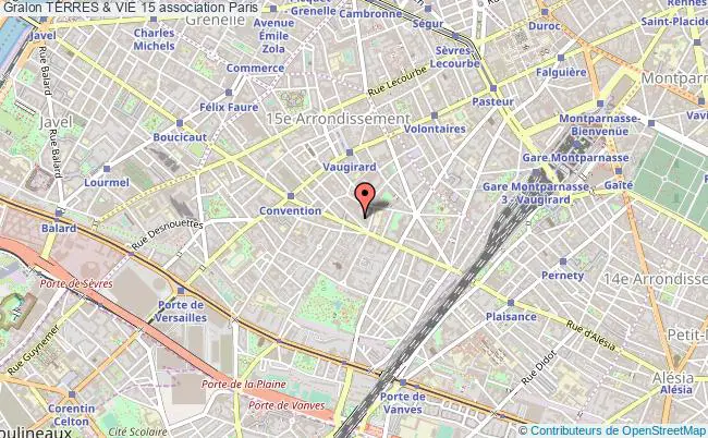 plan association Terres & Vie 15 Paris