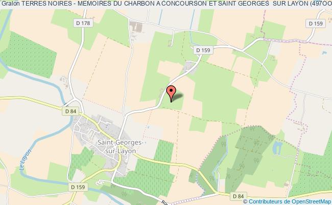 plan association Terres Noires - Memoires Du Charbon A Concourson Et Saint Georges  Sur Layon (497oo) Saint-Georges-sur-Layon