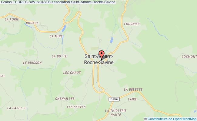 plan association Terres Savinoises SAINT-AMANT-ROCHE-SAVINE