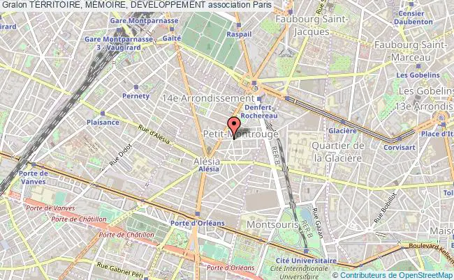 plan association Territoire, MÉmoire, DÉveloppement Paris