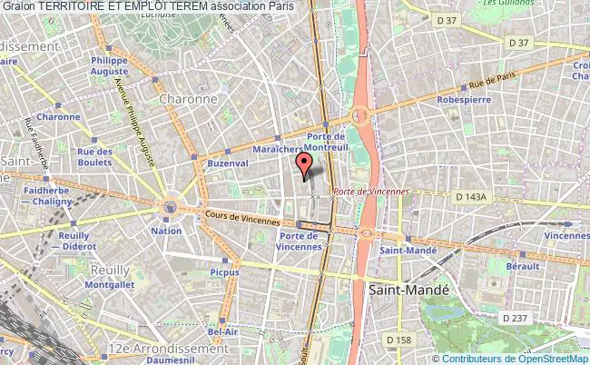 plan association Territoire Et Emploi Terem Paris