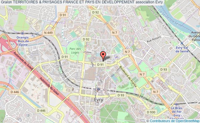 plan association Territoires & Paysages France Et Pays En DÉveloppement Évry