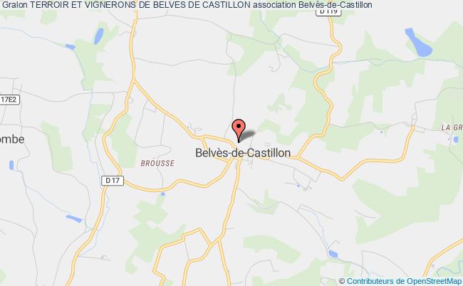 plan association Terroir Et Vignerons De Belves De Castillon Belvès-de-Castillon