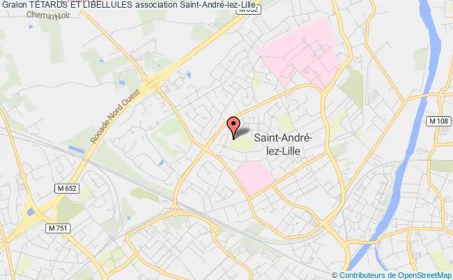 plan association TÊtards Et Libellules Saint-André-lez-Lille