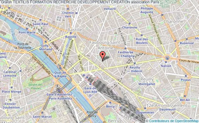 plan association Textilis Formation Recherche Developpement Creation Paris