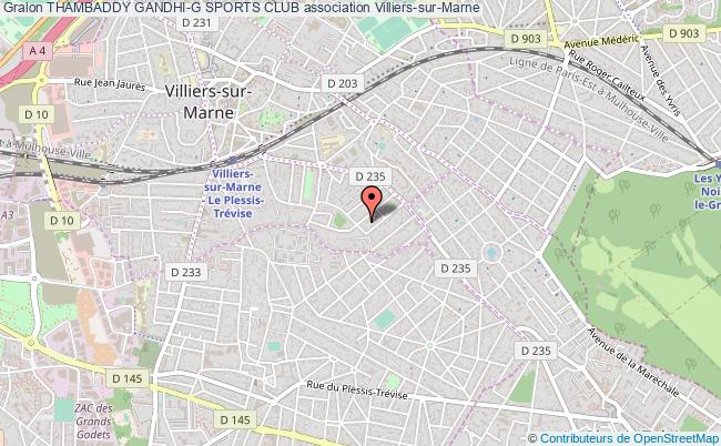plan association Thambaddy Gandhi-g Sports Club Villiers-sur-Marne