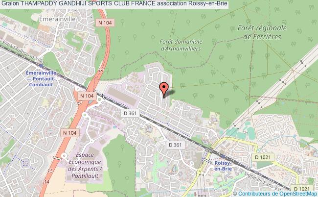 plan association Thampaddy Gandhiji Sports Club France Roissy-en-Brie