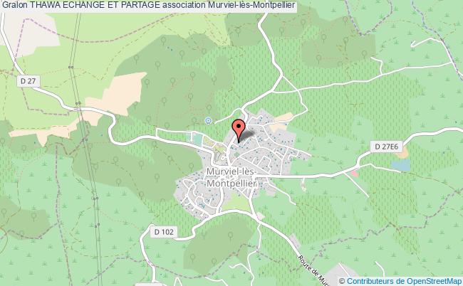 plan association Thawa Echange Et Partage Murviel-lès-Montpellier