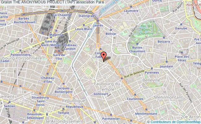 plan association The Anonymous Project (tap) Paris
