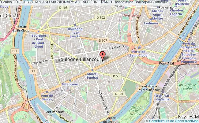 plan association The Christian And Missionary Alliance In France Boulogne-Billancourt
