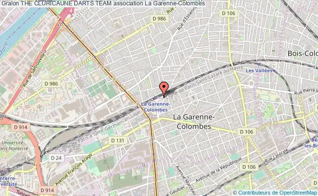 plan association The Cluricaune Darts Team La Garenne-Colombes