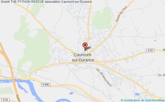 plan association The Python Rescue Caumont-sur-Durance