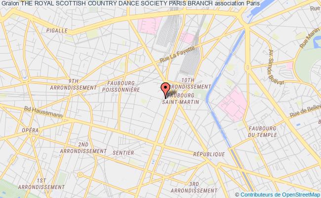 plan association The Royal Scottish Country Dance Society Paris Branch Paris
