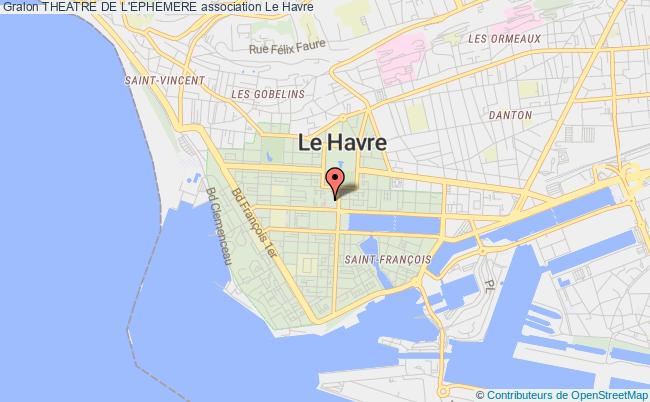 plan association Theatre De L'ephemere Le    Havre