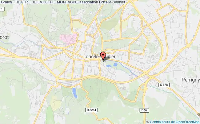plan association ThÉÂtre De La Petite Montagne Lons-le-Saunier