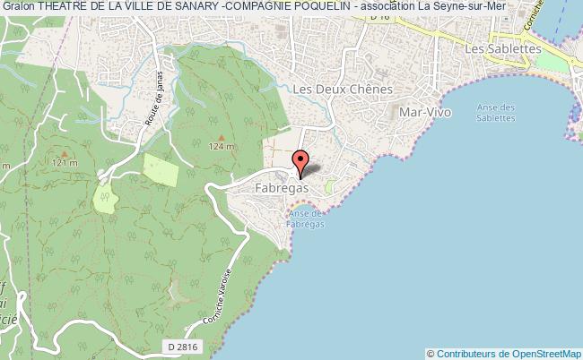 plan association Theatre De La Ville De Sanary -compagnie Poquelin - La    Seyne-sur-Mer