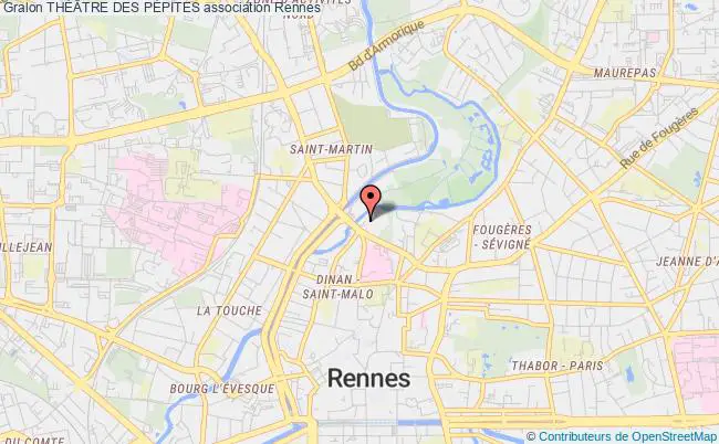 plan association ThÉÂtre Des PÉpites Rennes
