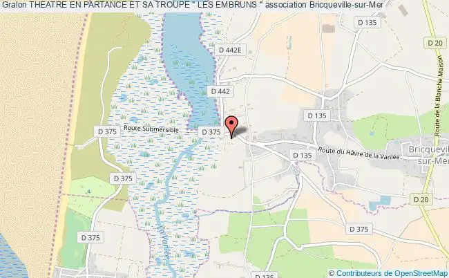 plan association Theatre En Partance Et Sa Troupe " Les Embruns " Bricqueville-sur-Mer