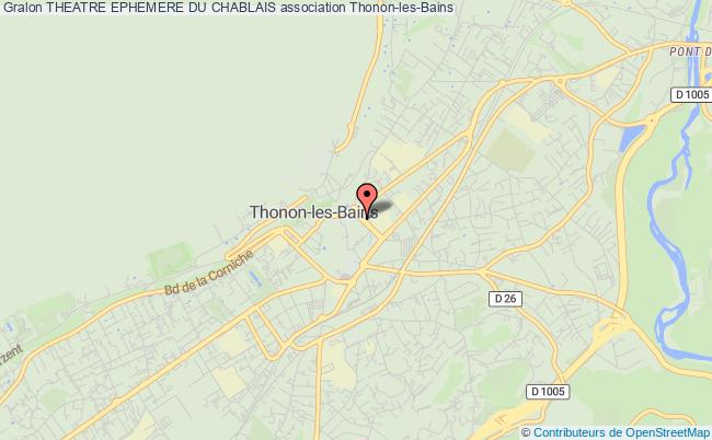 plan association Theatre Ephemere Du Chablais Thonon-les-Bains