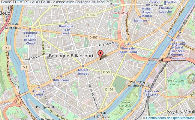 plan association Theatre Labo Paris V Boulogne-Billancourt
