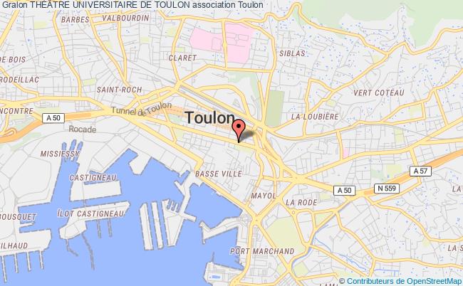 plan association ThÉÂtre Universitaire De Toulon Toulon