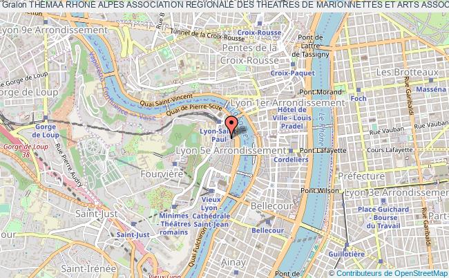 plan association Themaa Rhone Alpes Association Regionale Des Theatres De Marionnettes Et Arts Associes Lyon 5e Arrondissement