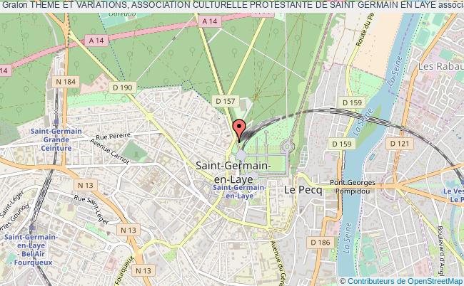 plan association Theme Et Variations, Association Culturelle Protestante De Saint Germain En Laye Saint-Germain-en-Laye