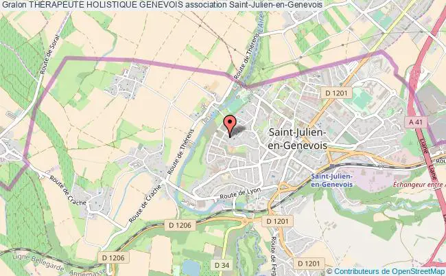 plan association ThÉrapeute Holistique Genevois Saint-Julien-en-Genevois