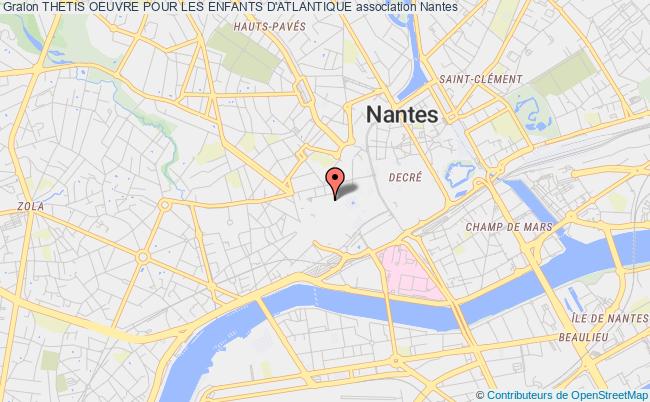 plan association Thetis Oeuvre Pour Les Enfants D'atlantique Nantes