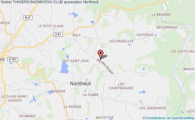 plan association Thiviers Badminton Club Nantheuil
