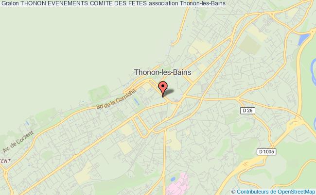 plan association Thonon Evenements Comite Des Fetes Thonon-les-Bains