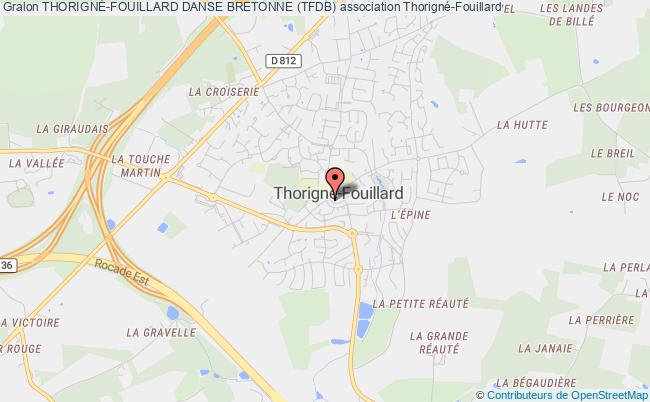 plan association ThorignÉ-fouillard Danse Bretonne (tfdb) Thorigné-Fouillard