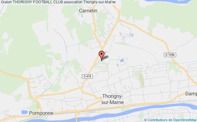 plan association Thorigny Football Club Thorigny-sur-Marne