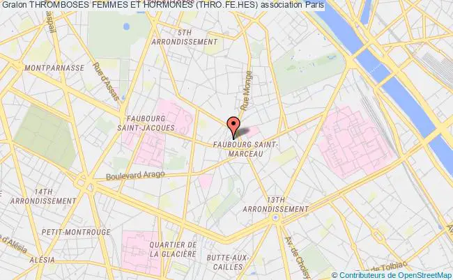 plan association Thromboses Femmes Et Hormones (thro.fe.hes) PARIS