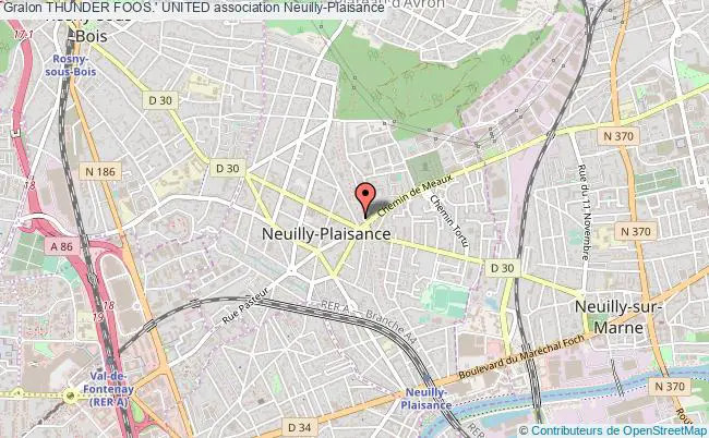 plan association Thunder Foos.' United Neuilly-Plaisance