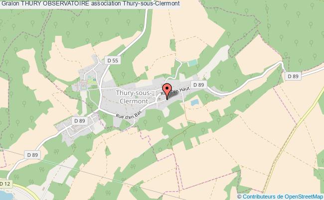plan association Thury Observatoire Thury-sous-Clermont
