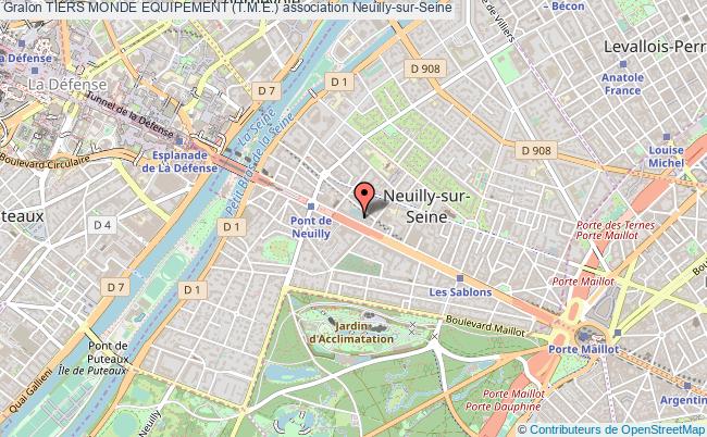plan association Tiers Monde Equipement (t.m.e.) Neuilly-sur-Seine