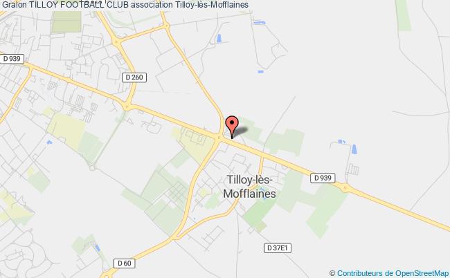 plan association Tilloy Football Club Tilloy-lès-Mofflaines